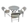 Sastro - 3 Folding Padded Chair Outdoor Dining Table COMBO-TP2