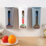 Versatile Wall-mounted Storage Box - No-drill Installation For Kitchen Garbage Bags Tissues & More - Dustproof Organizer For Und