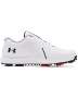 Men's Ua Charged Draw Rst Wide E Golf Shoes - White / 12