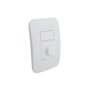 Dimmer With Switch Veti 1 2X4 White