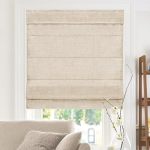 Chicology Cordless Roman Shade Light Filtering Privacy Liner Textured Belgian Flax Fabric True-to-size 31" W X 64" H Inside outs