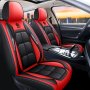 Luxury Pu Leather Car Seat Covers For Front Row - Universal Fit Sponge Filled Comfort Protector For Sedan And Suv - Durable Stylish Vehicle