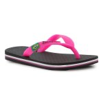 Kids Oasis Brasil Thong Sandal - Black Pink - 13