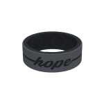 Eternal Hope Silicone Rings - Grey black 7