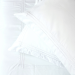 500 Thread Count Egyptian Cotton Heritage Collection Tribeca DUVET COVER SET - White Stitch - Super King 260 X 240CM