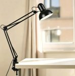 Flexible Adjustable Swing Arm Clip Desk Lamp