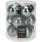 Xmas Ball Glass 6CM Set Of 12 Pieces Green