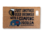 Matnifique Coir Design Doormat - Camping Problem 700 X 400 X 14MM