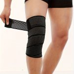1PC Knee Support Wraps For Weightlifting And Deep Squats Elastic Knee Bandage For Knee Protection For Exercise