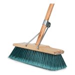 Hybrid Flagged Bristles Broom Wooden Handle