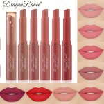 12 Colors Crayon Matte Mist Lipstick Pen Long Lasting Waterproof Makeup Lip Balm Nude Color Cameo Brown Berry Red Lipstick