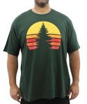 Mens Printed Forrest Tee - 10XL Emerald