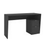 - Gamer Desk With 2 Doors - Black