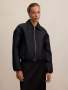 Everly Satin Bomber Jacket - 16 / Black