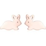 Cute Bunny Earrings - Gold