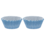 Millini Blue Zigzag Cupcake Cases 50-PACK