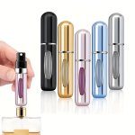 5PCS Perfume Atomizer Portable Fine Mist Spray Bottle Leakproof MINI Perfume Travel Refillable Empty Spray Bottle Easy-pump Desi