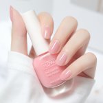 1PC 10ML Pinkish Nail Polish Water-based Nail Polish Odorless Fast-drying Nail Polish No Need To Bake Suitable For Daily Wear Mu