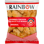Rainbow Frozen Crumbed Salsa Style Chicken Wings 1KG
