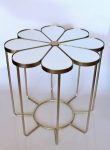 Round Petal Mirrored Table 62X63CM