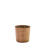 Genware Copper Vintage Steel Hammered Serving Cup 8.5X8.5CM