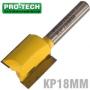 PRO-TECH Straight Bit - 18mm x 28mm Cut - 2 Flute - Metric - 1/4" Shank