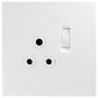 Eurolux Socket Topaz White 1X3 Pin 4X4