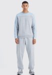 Man Colour Block Sweatshirt - Blue