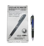 UMN-152S Impact Blue 1.0MM Impact Rollerball Pen Retractable Rubber Grip – Box Of 12 – 41-0058-02