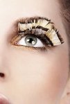 Brown Beige Feather Eyelashes