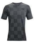 Men's Ua Checker Print T-Shirt - Pitch Gray XXL