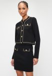Sissy Boy Amidala: Knit Skirt With Woven Chain Details - Black