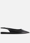 Pointed Slingbacks - Black