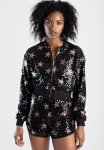 Sissy Boy Bomber Style Tracksuit Jacket - Black Multi