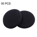 50 Pcs Waxing Sponge Cars With Round Edge Car Washing Car Wax Maintenance Polished Sponge Black