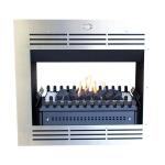 @home Double Sided Built-in Vent Free Stainless Steel Fireplace 940