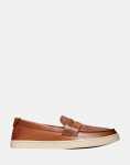 Pinch Weekender Penny Loafers Tan Angora - UK12 Brown