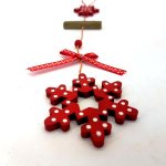 Snowflake Red Ornament - Factory Plaza