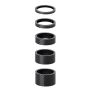 5 Piece Carbon Fibre Stem Spacers - Large Set