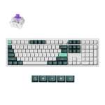 Keychron Q6 He Qmk Full - Size Wireless Custom Mechanical Keyboard Nebula Switch - Shell White