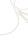 Silver Diamante Tennis Bracelet Earrings & Necklace Pack