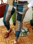 Men's Fashion Multi-color Geometric Circular Pattern Digital Print Casual Pants With Pocket Suitable For Street Wear