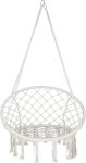 Indoor Swing Basket Chair Outdoor Hammock With Hoop Cotton Rope