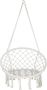 Indoor Swing Basket Chair Outdoor Hammock With Hoop Cotton Rope