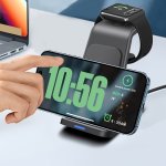 Wireless Charging Stand 3-IN-1 Wireless Charger Dock Station For Iphone 15 14 13 12 11 Pro MAX XR XS 8 Plus For Iwatch ULTRA 9 S
