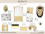 Cot Duvet Bedding Bee Perfect Set Neutral
