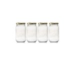 Consol Round Jar With Gold Lid 375 Ml 4 Pack
