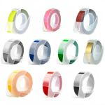 10PKTAPE Embossing Label Tape Compatible With Dymo motex Labeling Machines
