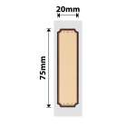NB328 - - D101 Only - 20X75MM - 90 Wood Love Labels