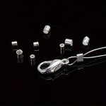 20PCS 925 Sterling Silver Crimp End Beads 1.5MM 2MM Crimps Silvery End Beads For Necklace Bracelet Diy Bracelet Jewelry Making S